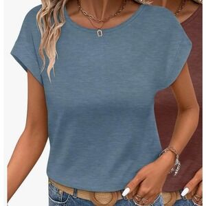 MIROL Womens Blue Heathered Sleeveless Tank Top XL Casual Everyday Comfort